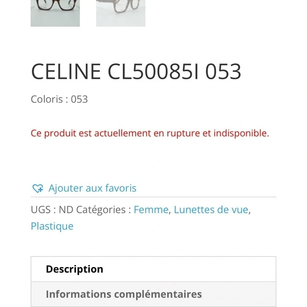 Celine 500851 053 Havana / Tortoise prescription, glasses, NWOT. - Picture 10 of 13